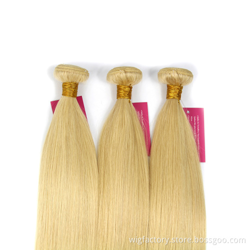 Honey Blonde Brazilian Remy straight 613 bundles,frontal with bundles straight,Long Hair Bundles Straight blonde human hair bu